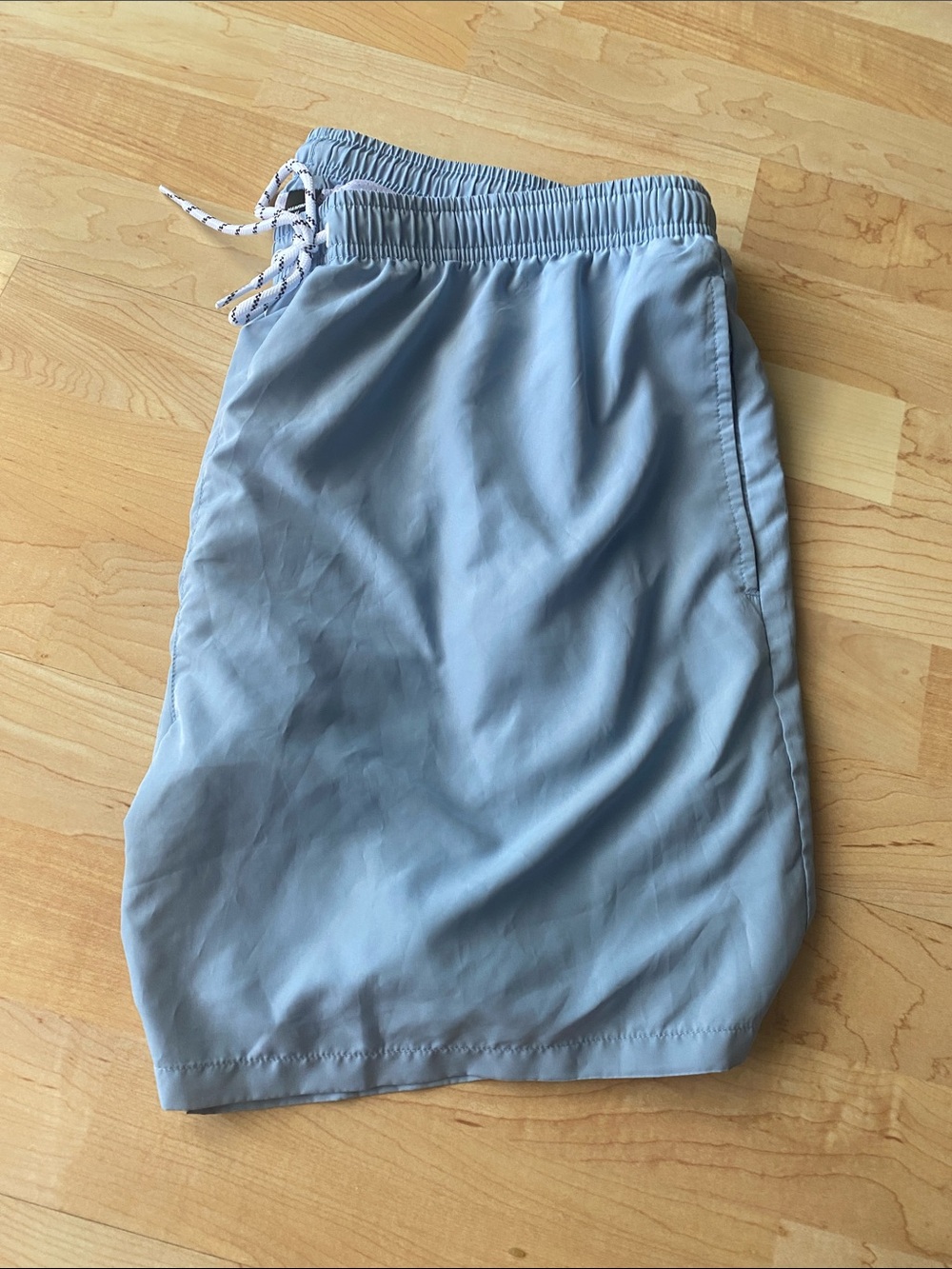 Men's Light Blue Athletic 5”Shorts with Drawstring